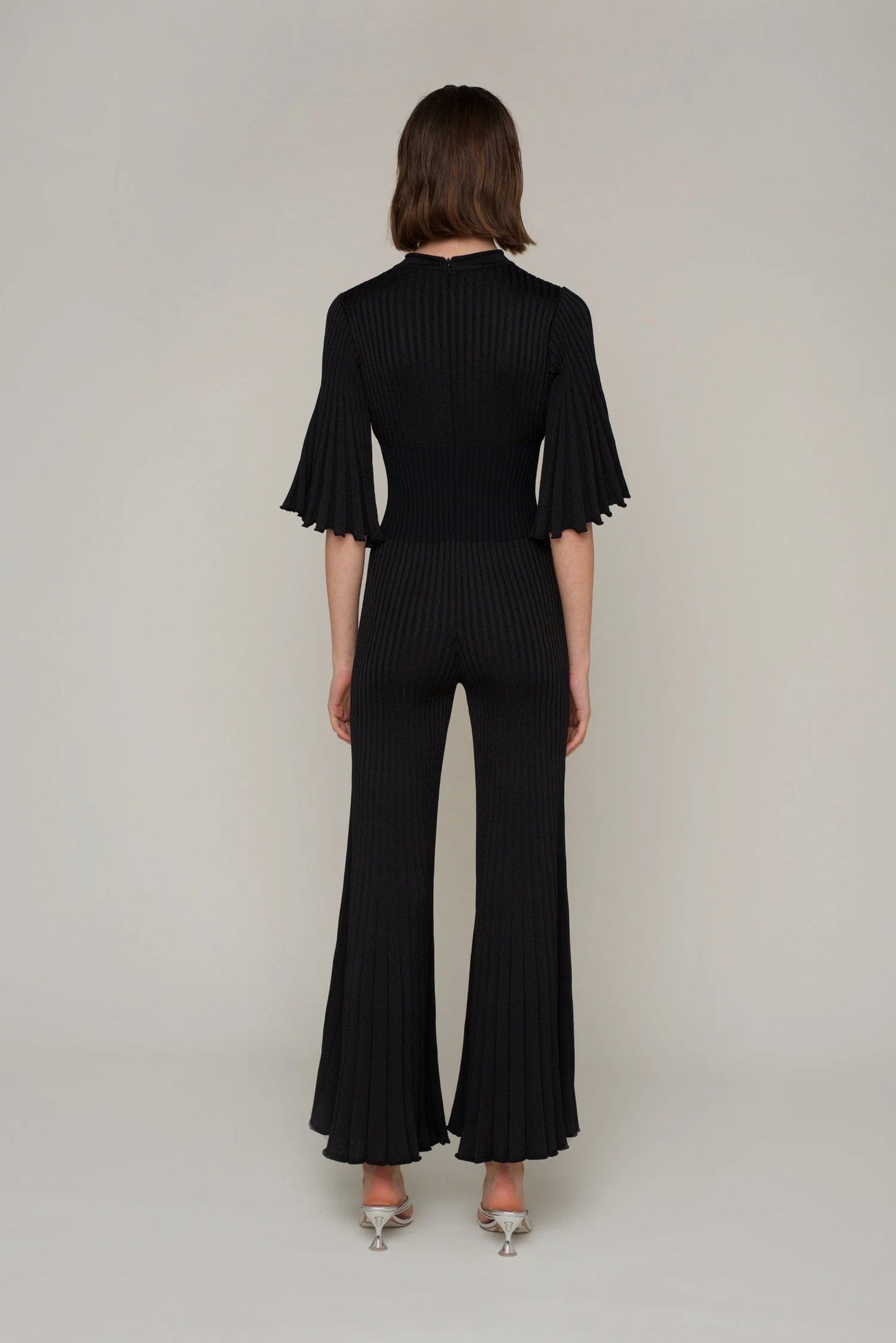 Bae Wide Leg Fitted Knit Jumpsuit
