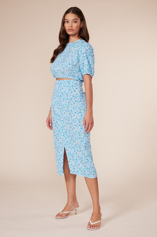 The Sky Blue Dory Wrap Skirt