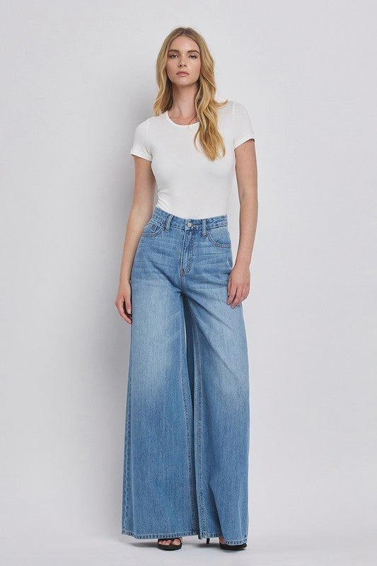Kudos - Super High Rise Wide Leg Jeans