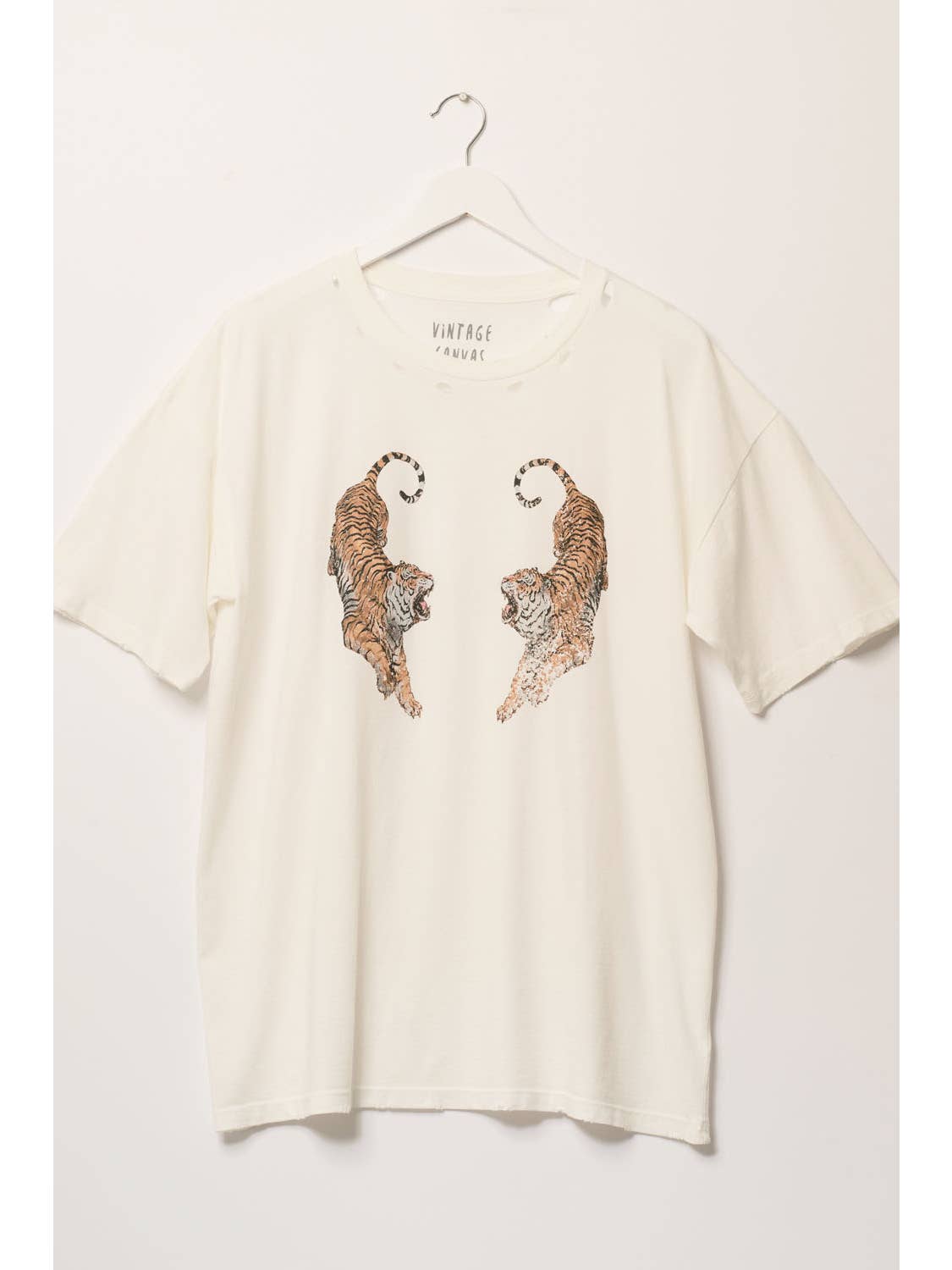 Roaring Tigers Garment Wash Oversize Graphic Tee