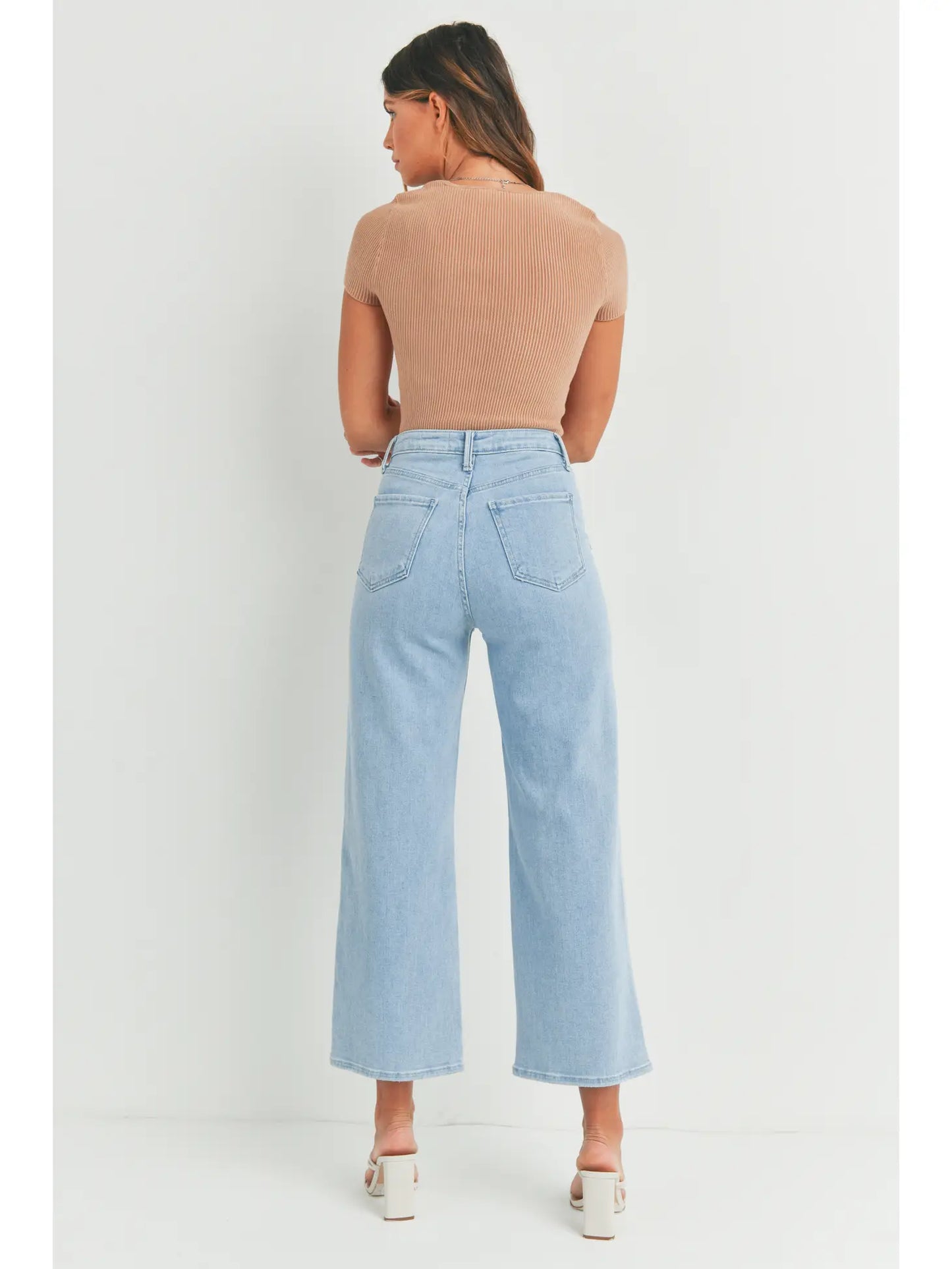 Tasha Cargo Pocket Wide Leg Denim