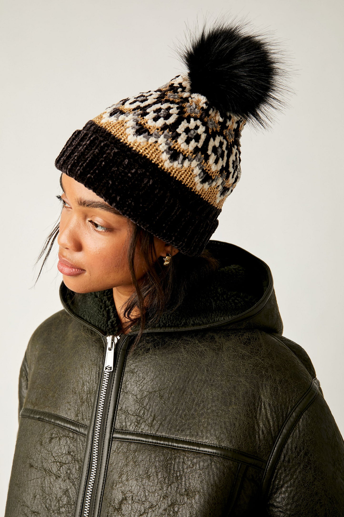 Chalet Fairisle Pom Beanie