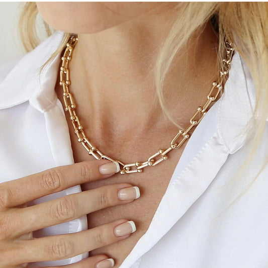 Trisha Chain Link Gold Necklace