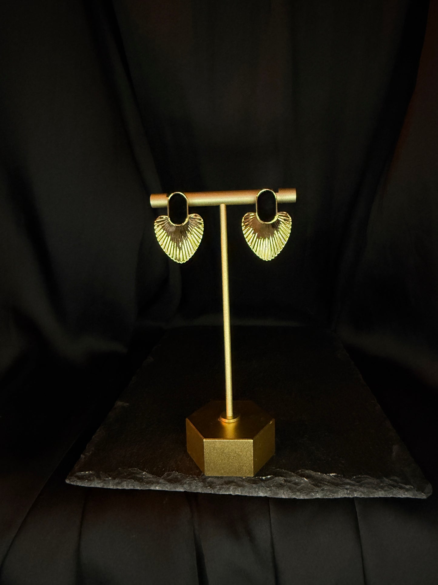 Black and Gold Chic Earrings