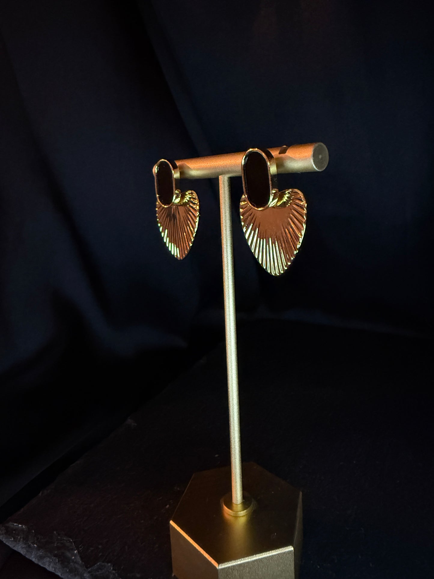 Black and Gold Chic Earrings