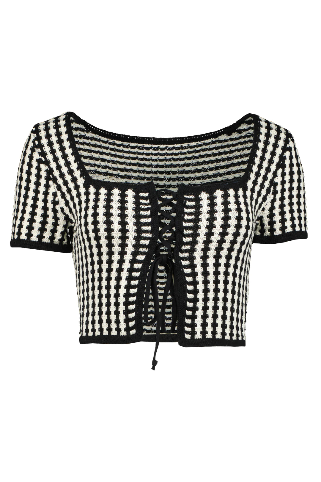 Cori Lace Up Sweater