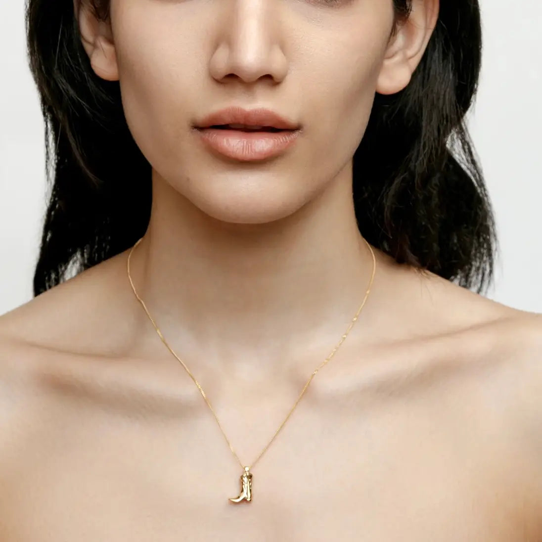 Cowgirl Costal Dainty Boot Necklace