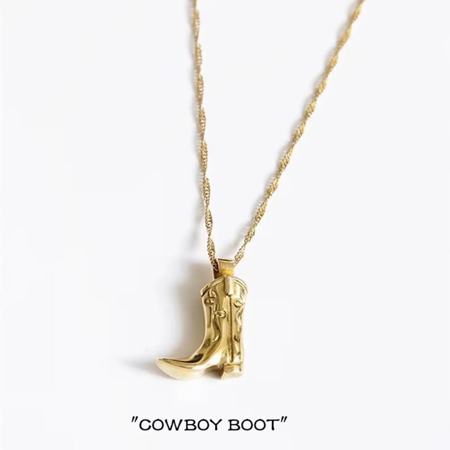 Cowgirl Costal Dainty Boot Necklace