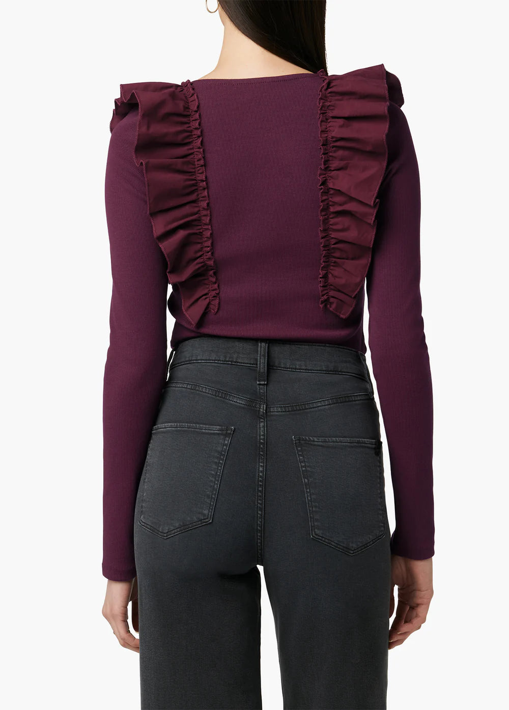 The Liv Ruffle Knit Top