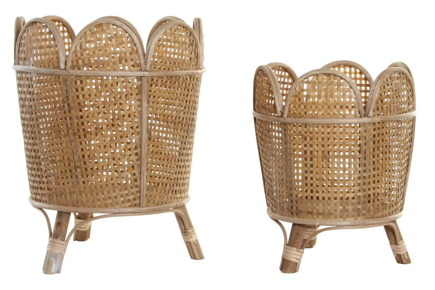 Rattan Flower Pot Set