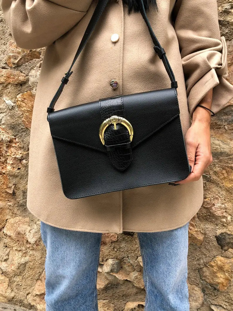 Dark Night Leather Bag