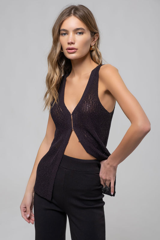Crochet Knit Vest