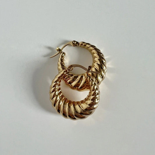 Harper Croissant Hoops
