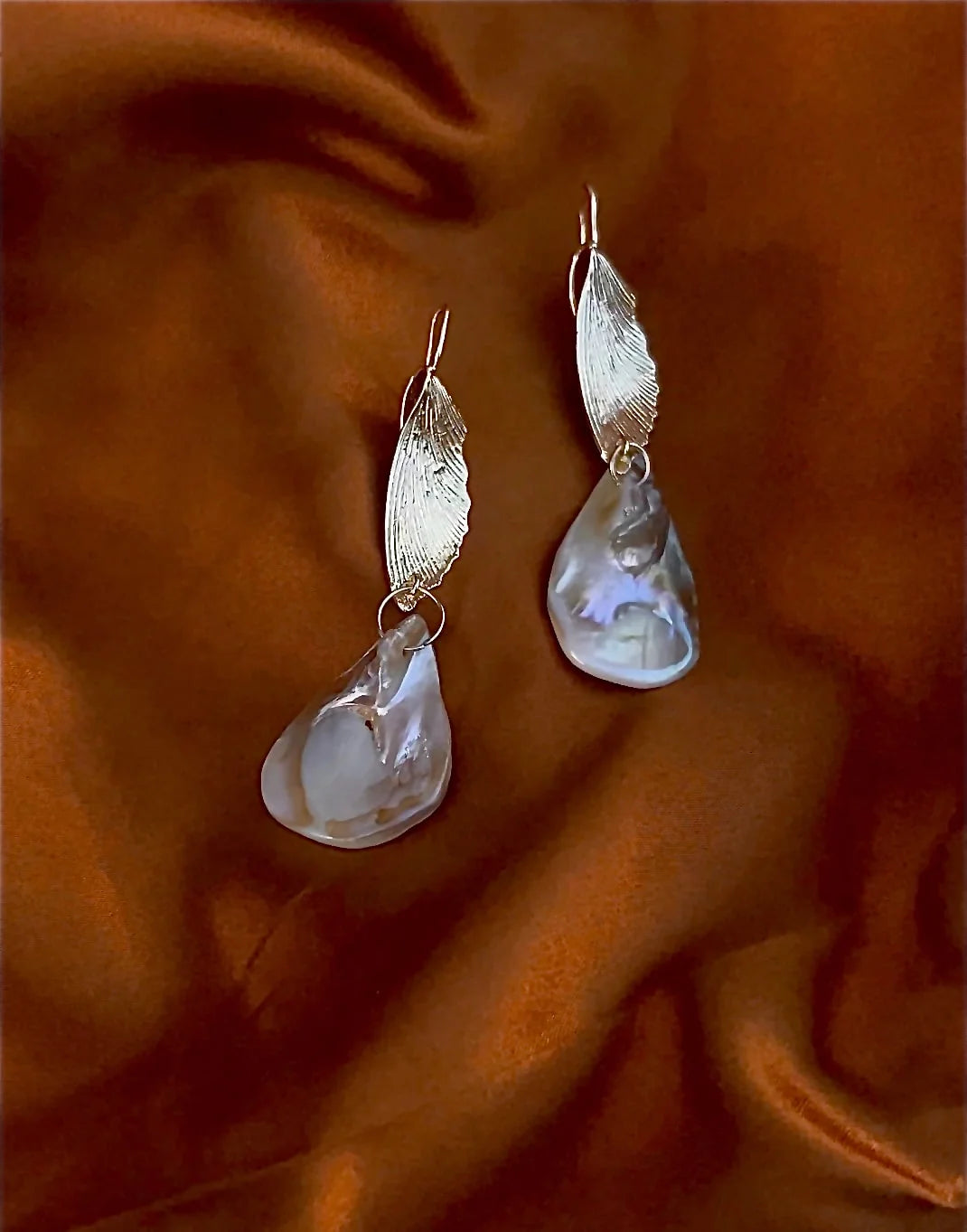 18K Gold Plated Shell Earrings