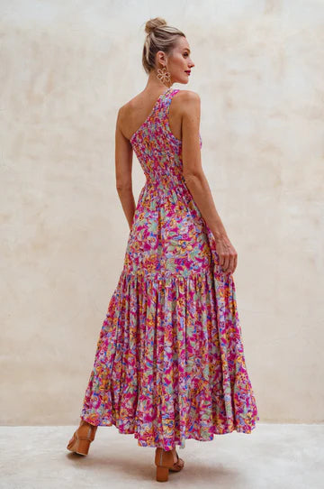 Casandra One Shoulder Maxi Dress