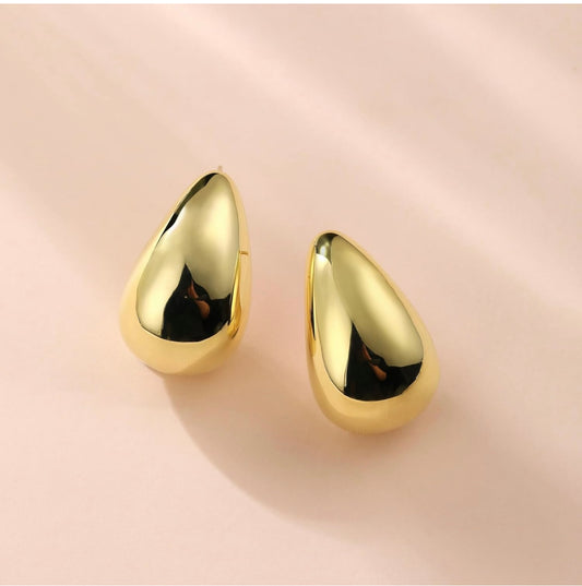 Terez Tear Drop Earrings Gold
