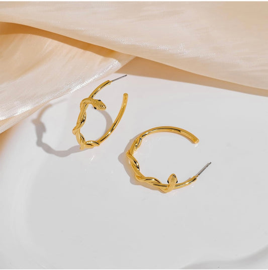Silas snake hoops