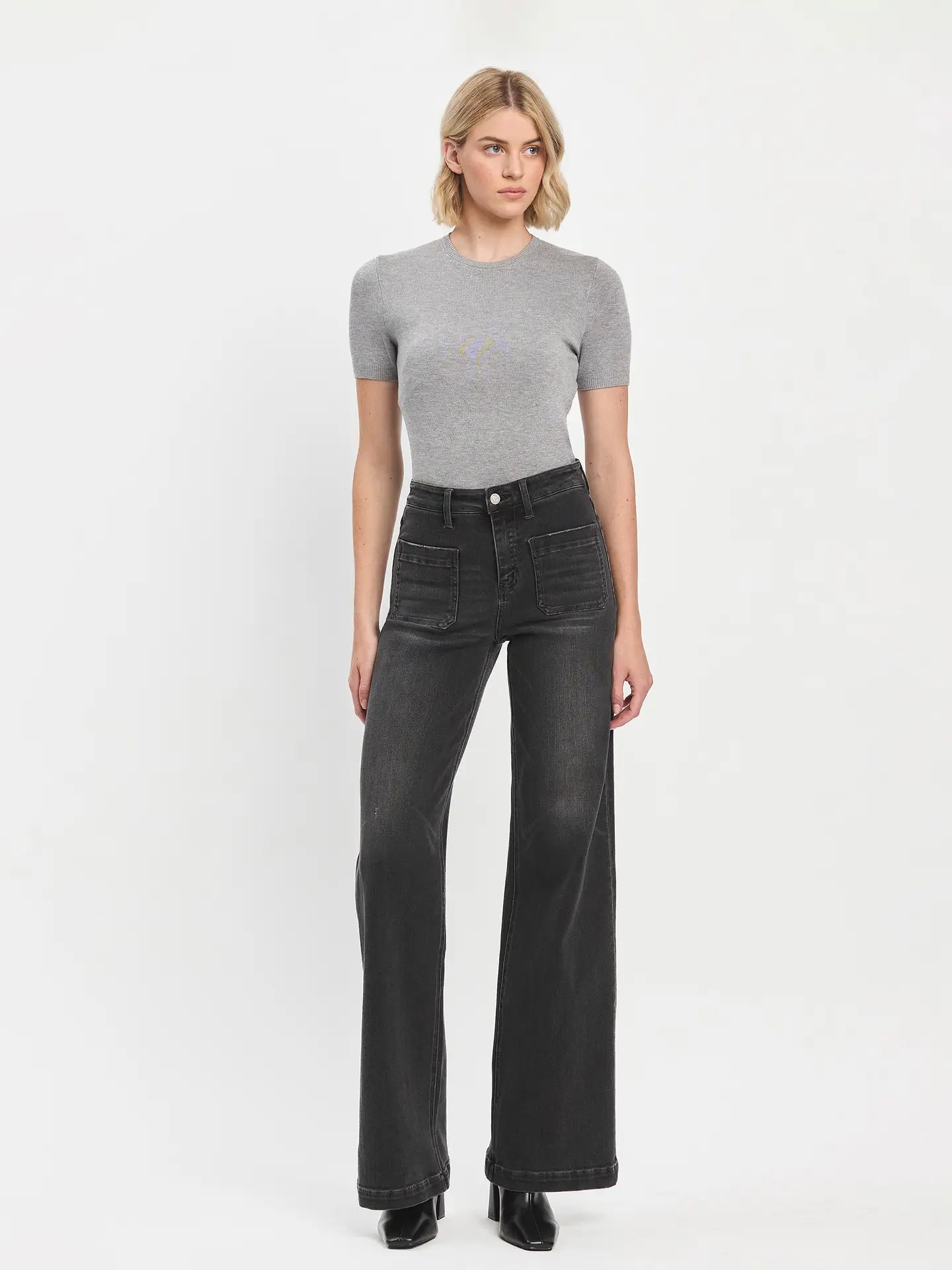 High Rise Wide Trouser Jeans