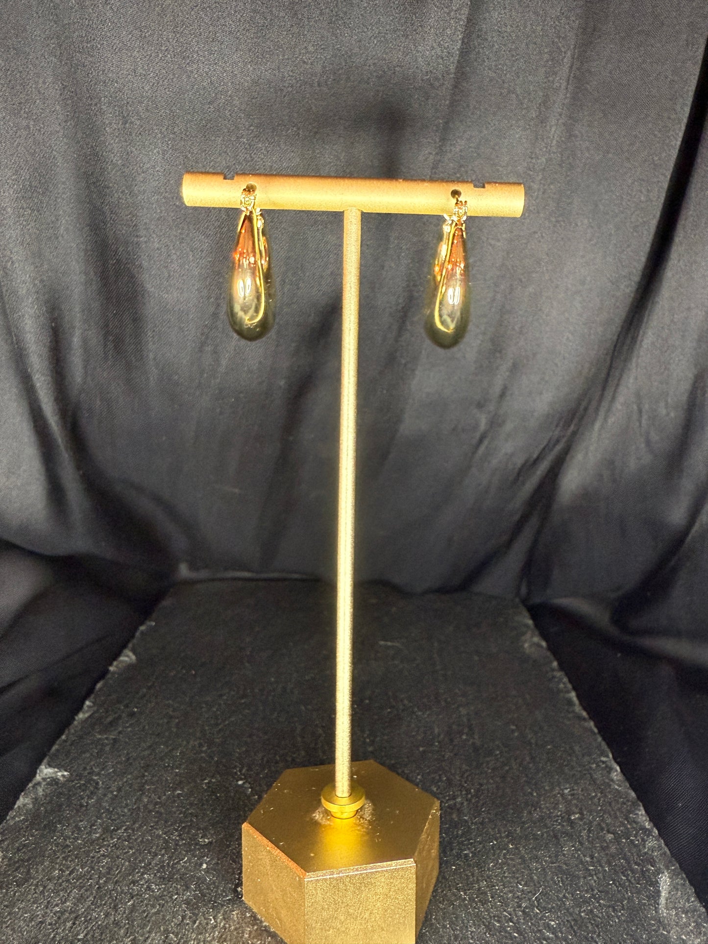 Abstract Gold Hoops