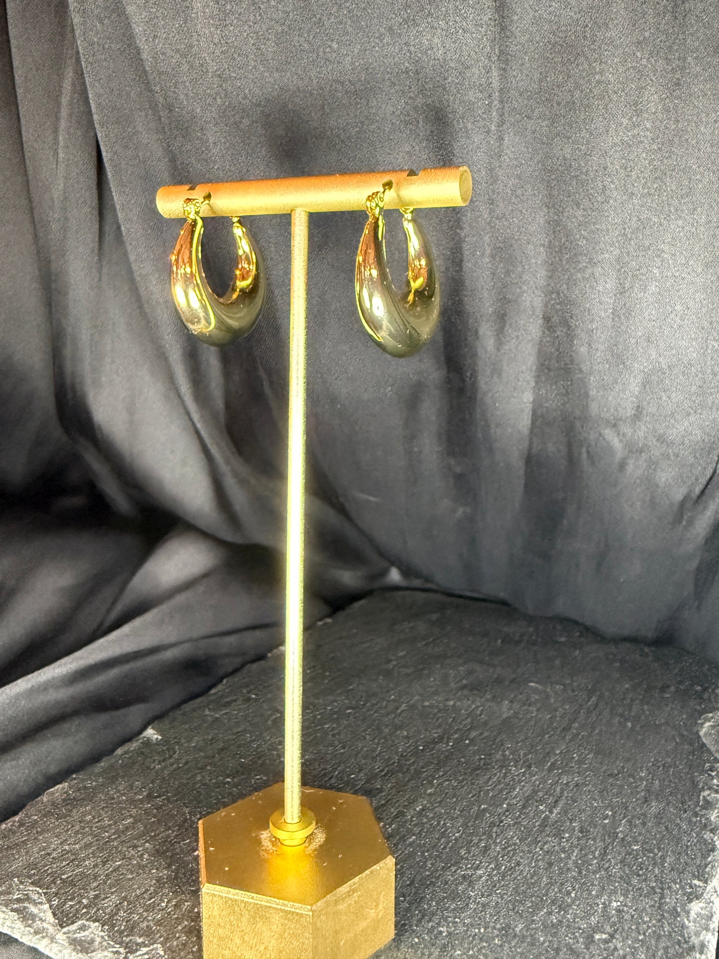 Abstract Gold Hoops