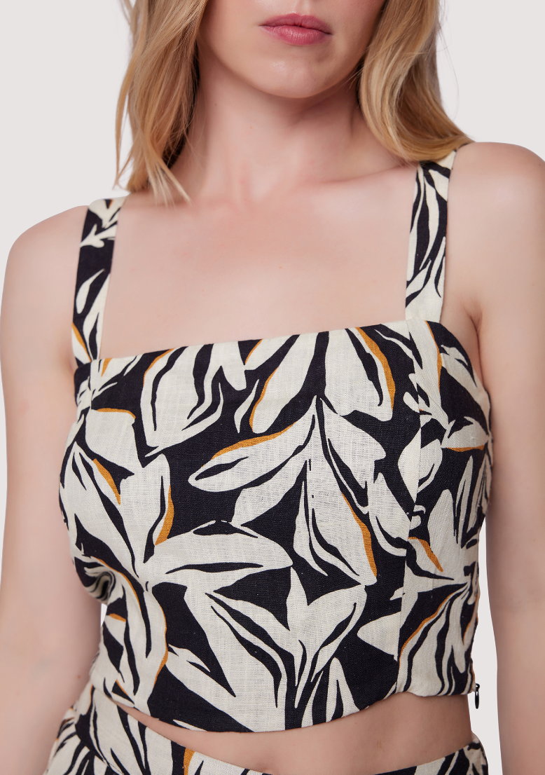genevieve tropical flair top