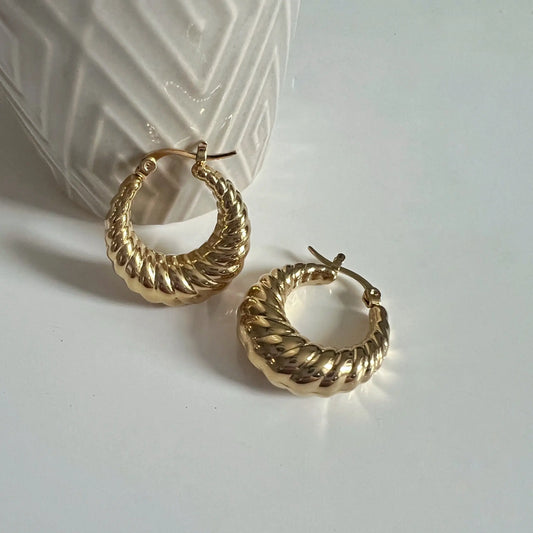 Harper Croissant Hoops
