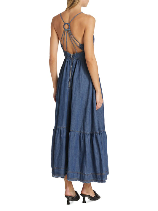 En Saison Sere Denim Midi-Dress