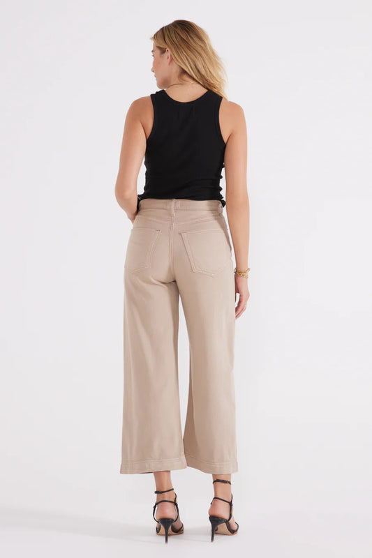 Devon Wide Leg Crop - Dune