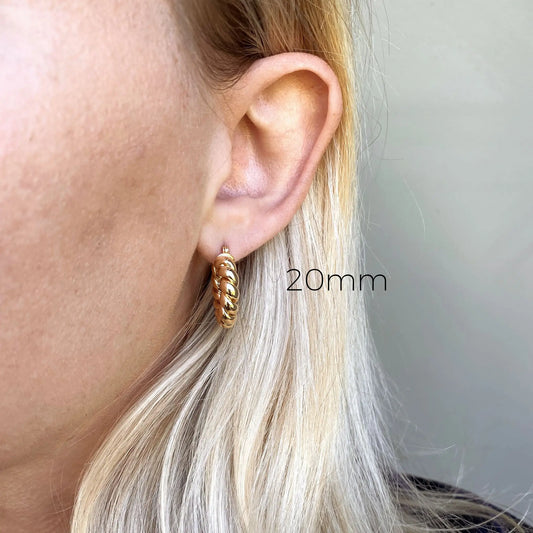 Twisted tube Earrings